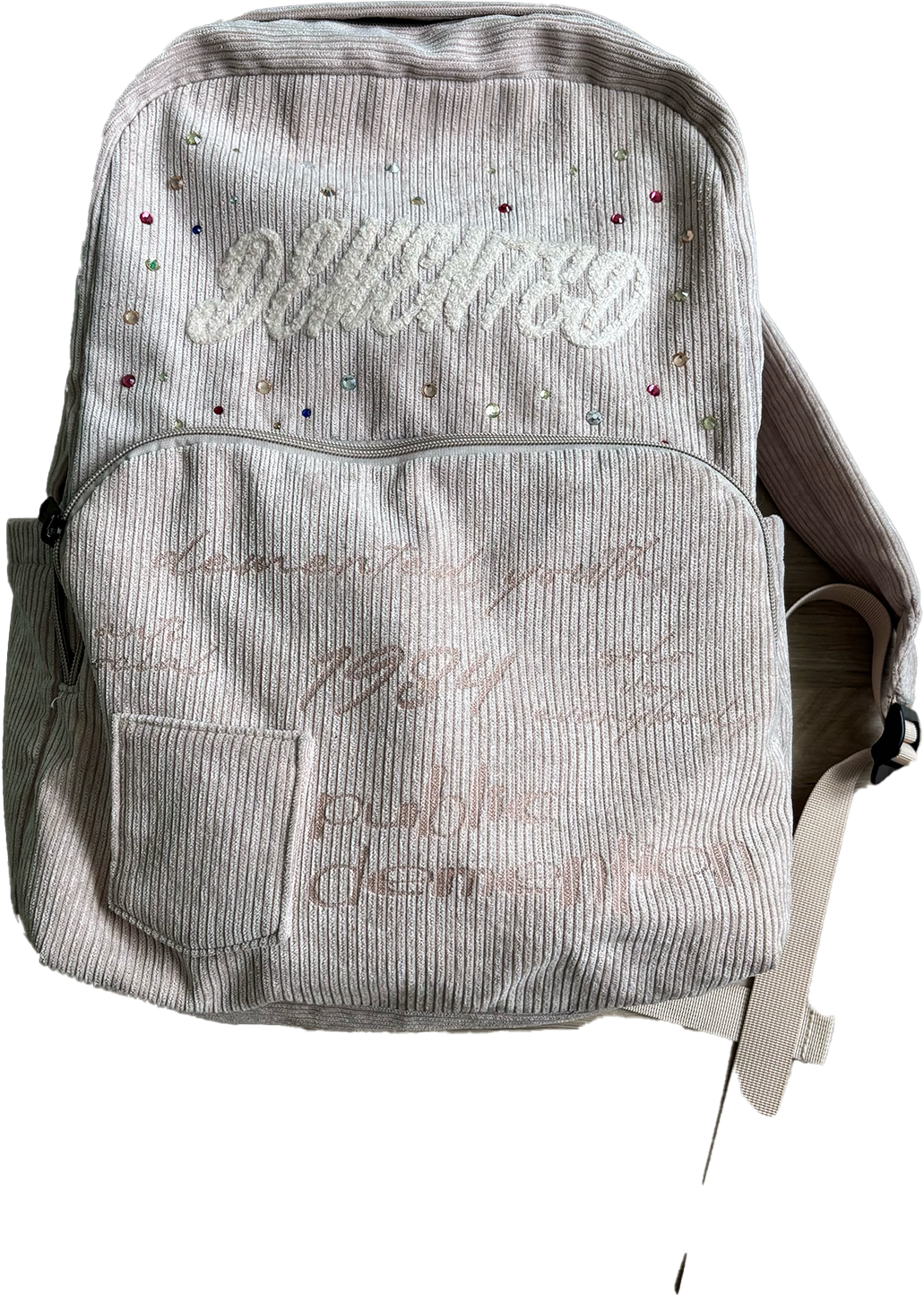 DEMENTED RHINESTONE BOOKBAG