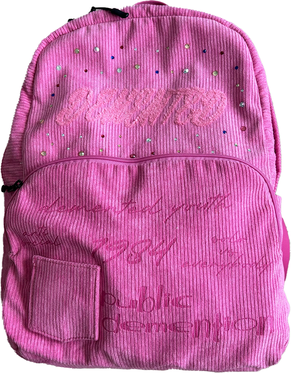 DEMENTED RHINESTONE BOOKBAG