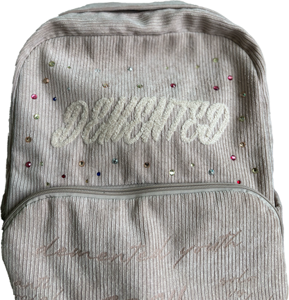 DEMENTED RHINESTONE BOOKBAG