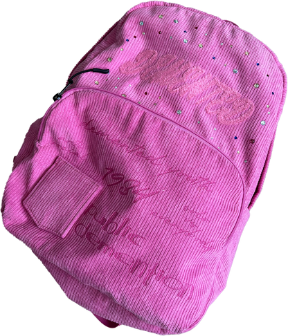 DEMENTED RHINESTONE BOOKBAG