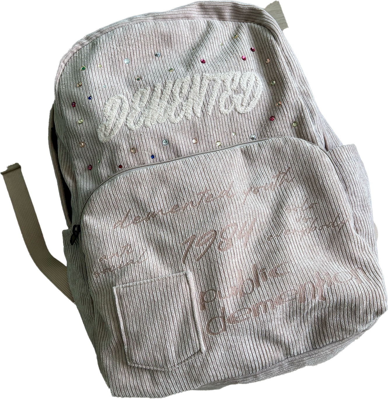 DEMENTED RHINESTONE BOOKBAG